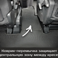 Коврики текстильные на Citroen SpaceTourer 7 мест, не Long (2016->)