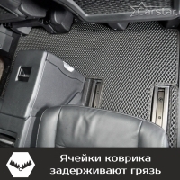 Коврики текстильные на Citroen SpaceTourer 7 мест, не Long (2016->)