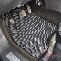 Коврики текстильные на Ford Explorer V рестайл 3 ряда (2015->) 
