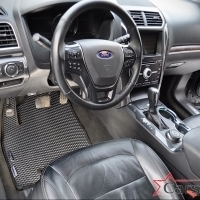 Двухслойные коврики EVA на Ford Explorer V 3 ряда (2010-2015) 