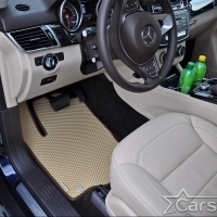 Двухслойные коврики EVA на Mercedes-Benz GL-klasse II X166 3 ряда (2012-2015)