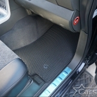 Двухслойные коврики EVA на Nissan Pathfinder III 3 ряда (2004-2014)